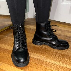 Dr.  Martens Black Combat Women’s 10